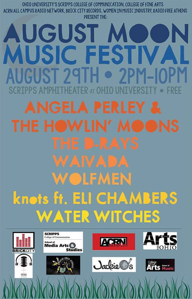 The August Moon Music Festival poster by Gabbi Thacker